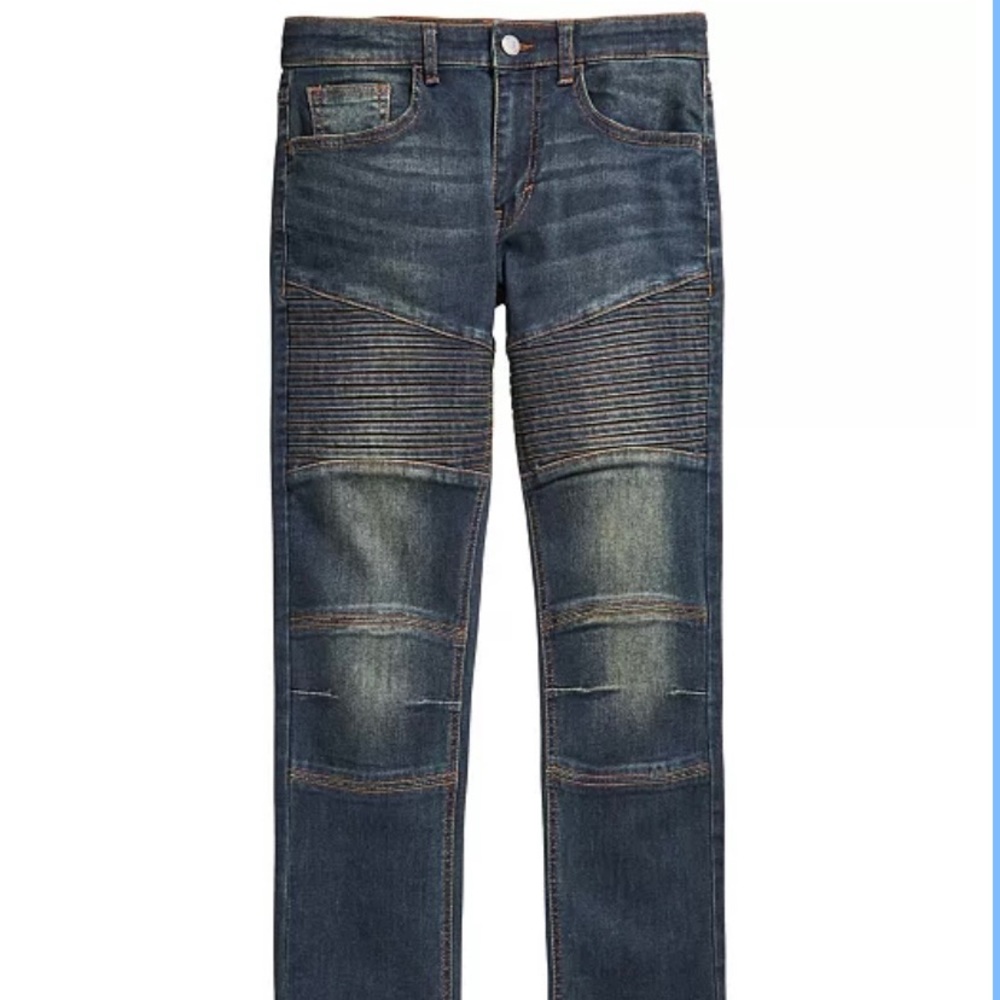 Big Boys Swerve Stretch Moto RING OF FIRE Jeans Sz 20